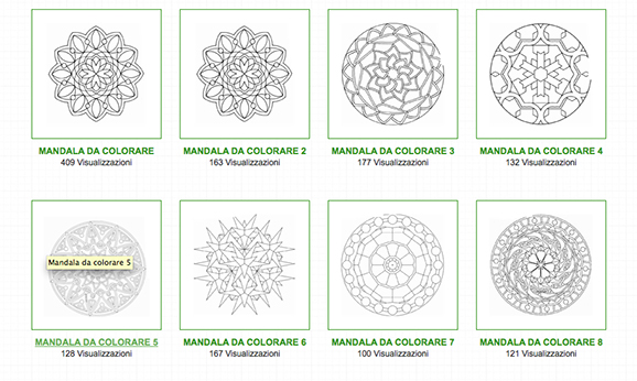 Mandala da Stampare e Colorare : 100 disegni gratuiti