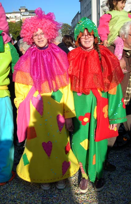 Costume da Pagliaccia Colorata per bambina